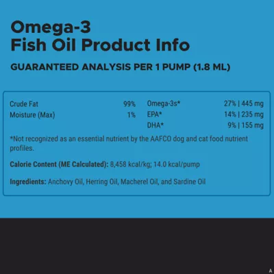 Product Pet Honesty Wild Caught Omega-3 Fish Oil Dog & Cat Supplement