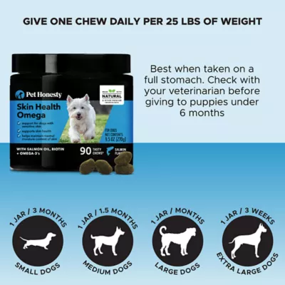 Product Pet Honesty Skin Health Omega Soft Chews