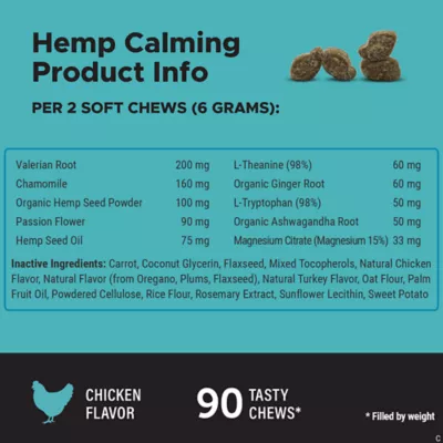 Product Pet Honesty Hemp Calming - Soft Chews