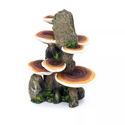 Product Penn-Plax Mushrooms On Rock Aquarium Ornament