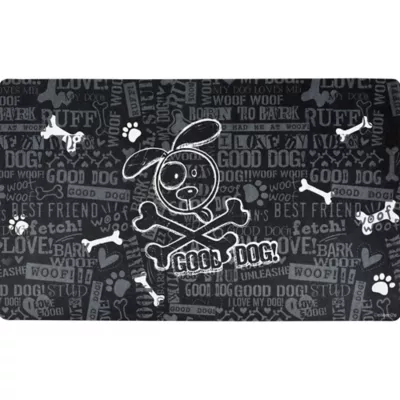 Product Drymate® Good Dog Cross Bones Black Placemat