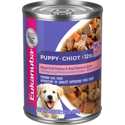 Product Eukanuba™ Puppy Chicken & Beef Chunks in Gravy Wet Dog Food - 12.5 oz