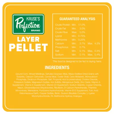 Product Kruse's Perfection Brand Poultry Layer Pellets Chicken Feed, 40lb