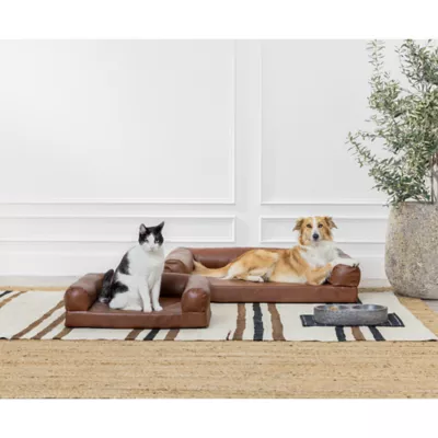 Product  Nate & Jeremiah Faux Leather Couch Pet Bed