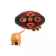 Product Pets First Auburn Tigers Treat Dispenser Dog Toy