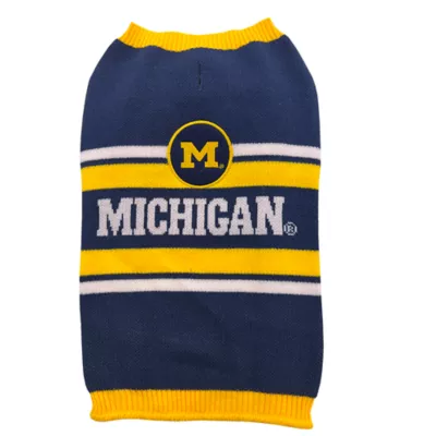 Product Pets First Michigan Wolverines Pet Sweater