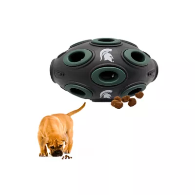 Product Pets First Michigan State Spartans Treat Dispenser Dog Toy