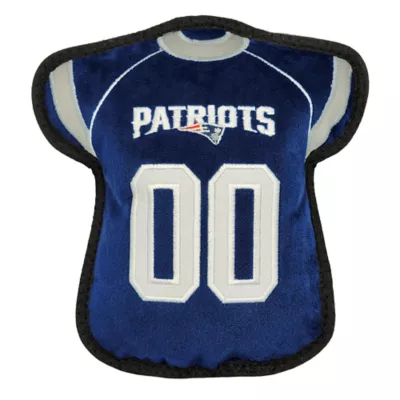 Product Pets First New England Patriots Jersey Tough Dog Toy