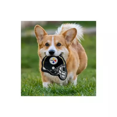 Product Pets First Pittsburgh Steelers Helmet Tough Dog Toy