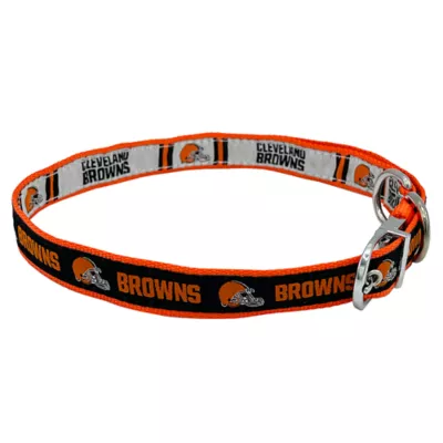 Product Pets First Cleveland Browns Reversible Dog Collar
