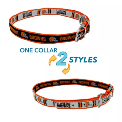 Product Pets First Cleveland Browns Reversible Dog Collar
