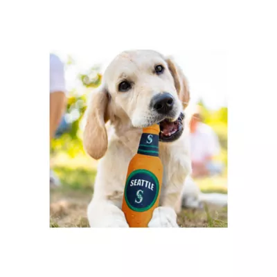 Product Pets First Seattle Mariners Plush Bottle Dog Toy