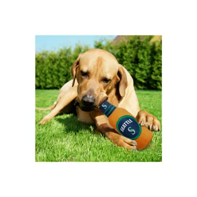 Product Pets First Seattle Mariners Plush Bottle Dog Toy