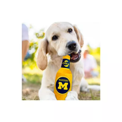 Product Pets First Michigan Wolverines Plush Bottle Dog Toy