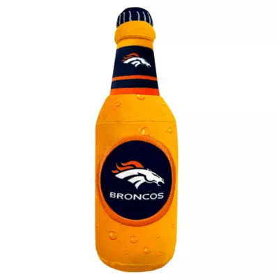 Product Pets First Denver Broncos Plush Bottle Dog Toy