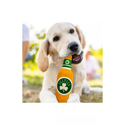Product Pets First Boston Celtics Plush Bottle Dog Toy