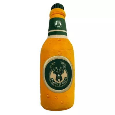 Product Pets First Milwaukee Bucks Plush Bottle Dog Toy