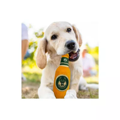 Product Pets First Milwaukee Bucks Plush Bottle Dog Toy