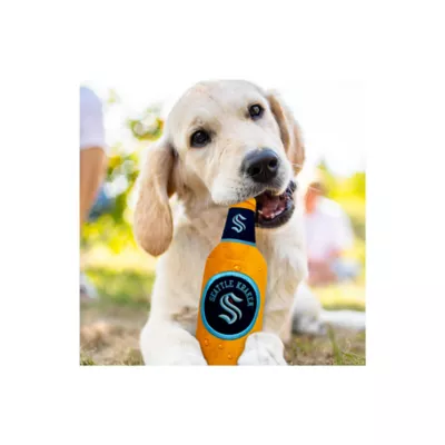 Product Pets First Seattle Krakens Plush Bottle Dog Toy
