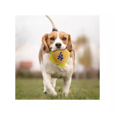 Product Pets First Los Angeles Dodgers Plush Hamburger Dog Toy