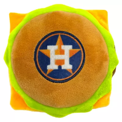 Product Pets First Houston Astros Plush Hamburger Dog Toy