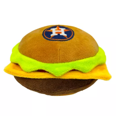 Product Pets First Houston Astros Plush Hamburger Dog Toy