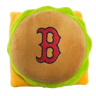 Product Pets First Boston Red Sox Plush Hamburger Dog Toy