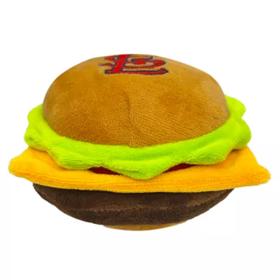 Product Pets First St. Louis Cardinals Plush Hamburger Dog Toy