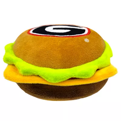 Product Pets First Georgia Plush Hamburger Dog Toy