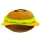 Product Pets First Auburn Plush Hamburger Dog Toy