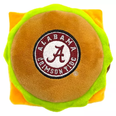 Product Pets First Alabama Plush Hamburger Dog Toy