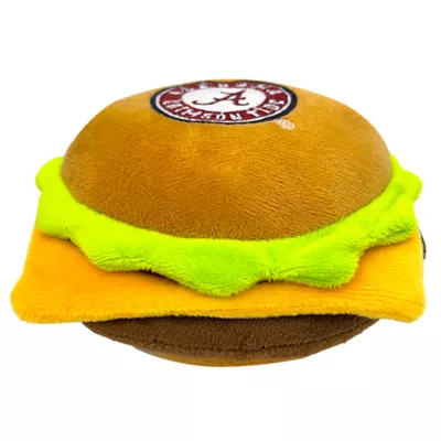 Product Pets First Alabama Plush Hamburger Dog Toy