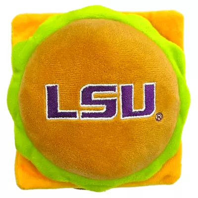 Product Pets First LSU Plush Hamburger Dog Toy