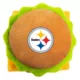 Product Pets First Pittsburgh Steelers Plush Hamburger Dog Toy