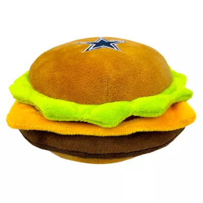 Product Pets First Dallas Cowboys Plush Hamburger Dog Toy