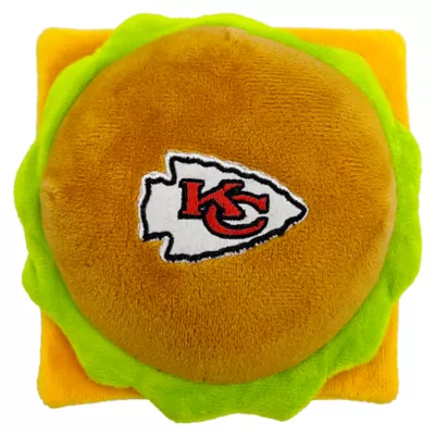 Product Pets First Kansas City Plush Hamburger Dog Toy