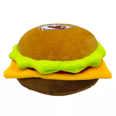 Product Pets First Kansas City Plush Hamburger Dog Toy