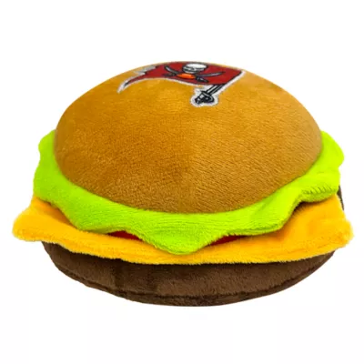 Product Pets First Tampa Bay Buccaneers Plush Hamburger Dog Toy