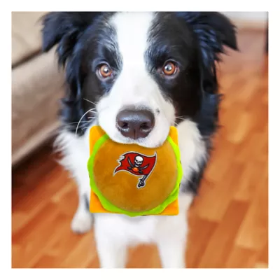 Product Pets First Tampa Bay Buccaneers Plush Hamburger Dog Toy