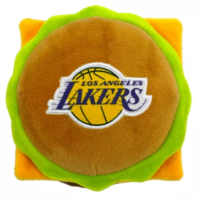 Product Pets First LA Lakers Plush Hamburger Dog Toy