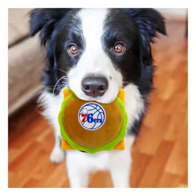 Product Pets First 76ers Plush Hamburger Dog Toy