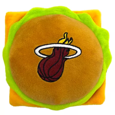 Product Pets First Miami Heat Plush Hamburger Dog Toy