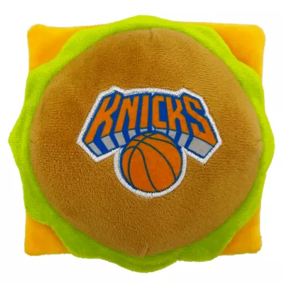 Product Pets First New York Knicks Plush Hamburger Dog Toy
