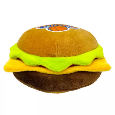 Product Pets First New York Knicks Plush Hamburger Dog Toy