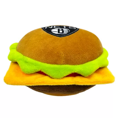 Product Pets First Brooklyn Nets Plush Hamburger Dog Toy