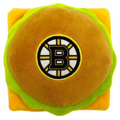 Product Pets First Boston Bruins Plush Hamburger Dog Toy