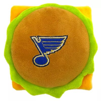 Product Pets First St. Louis Blues Plush Hamburger Dog Toy