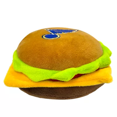 Product Pets First St. Louis Blues Plush Hamburger Dog Toy