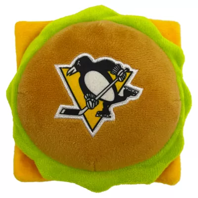 Product Pets First Pittsburgh Penguins Plush Hamburger Dog Toy
