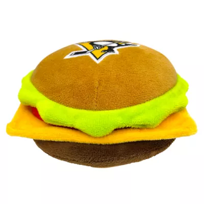 Product Pets First Pittsburgh Penguins Plush Hamburger Dog Toy
